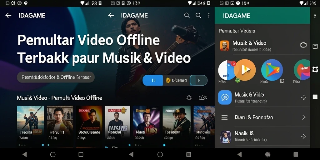 Tampilan antarmuka IDAGAME yang sederhana dan fungsional.
